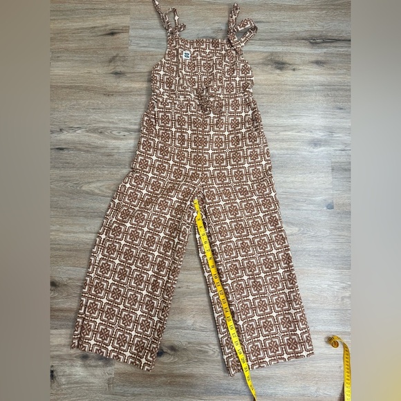 Lucy and Yak Emmy Dungarees Yuka Print Overalls Size 4 - Picture 8 of 9